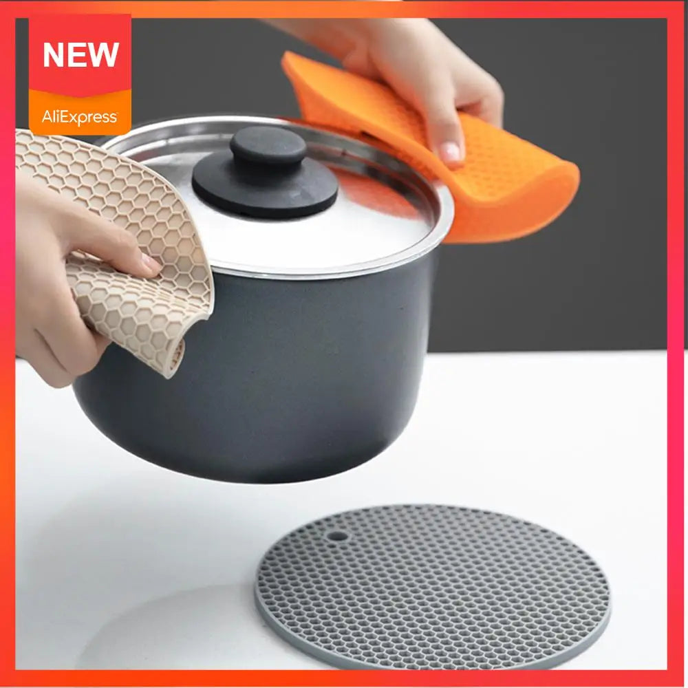 Silicone Heat-Resistant Non-Slip Mat - Microwave & Pot Holder